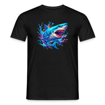Hai - Männer T-Shirt - Schwarz - Vorne - AI Model Male 178 light (178cm)