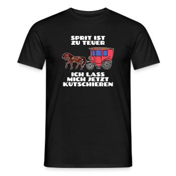 Gasoline Diesel Statement Refueling Energy Storage - Men's T-Shirt - black - Front - AI Model Male 178 light (178cm)