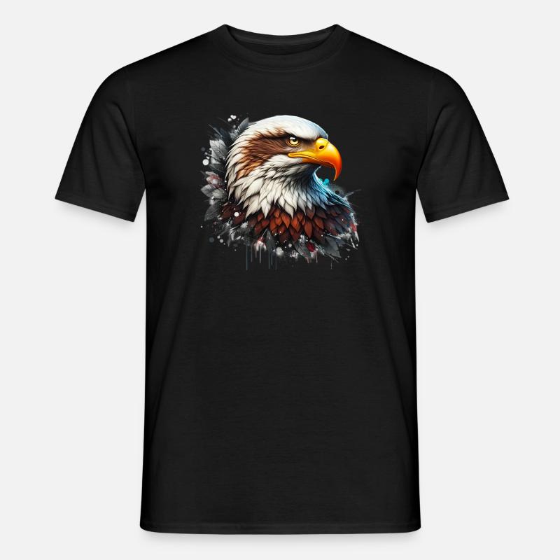 Adler - Männer T-Shirt - Schwarz