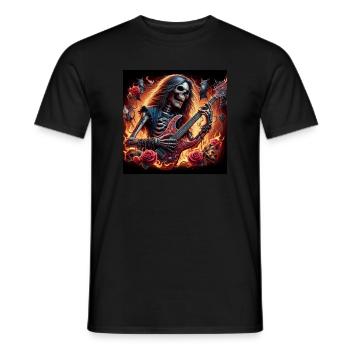 Metalhead nach dem Tod - Männer T-Shirt - Schwarz - Vorne - AI Model Male 178 light (178cm)
