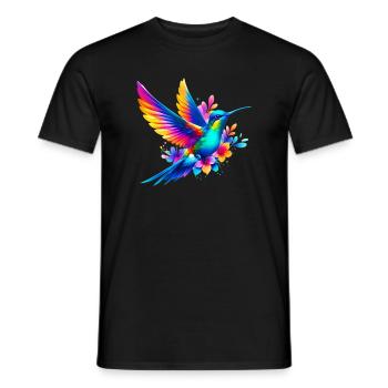 Hummingbird - Men's T-Shirt - black - Front - AI Model Male 178 light (178cm)