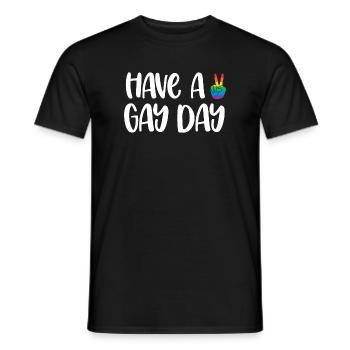 LGBT Pride Month - Have a Gay Day - Männer T-Shirt - Schwarz - Vorne - AI Model Male 178 light (178cm)