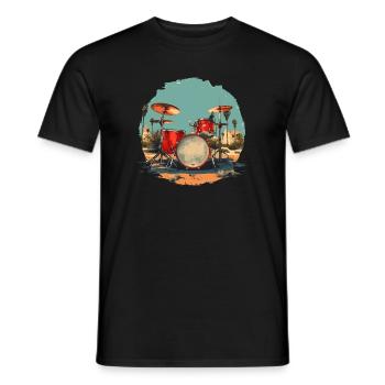 Vintage Trapset - Männer T-Shirt - Schwarz - Vorne - AI Model Male 178 light (178cm)
