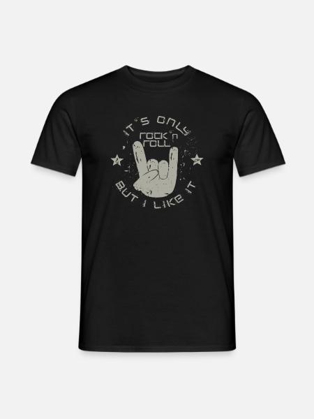 only Rock 'n' Roll - Men's T-Shirt - black