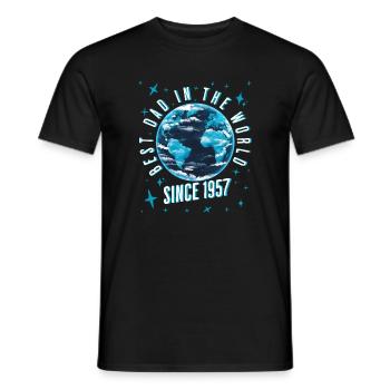 Bester Papa der Welt seit 1957 Vatertag - Männer T-Shirt - Schwarz - Vorne - AI Model Male 178 light (178cm)