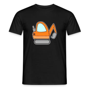 Bagger Baustelle Baggerfahrer - Männer T-Shirt - Schwarz - Vorne - AI Model Male 178 light (178cm)