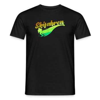 Schifahren Winter Skifahrer Wintersport Skiurlaub - Männer T-Shirt - Schwarz - Vorne - AI Model Male 178 light (178cm)