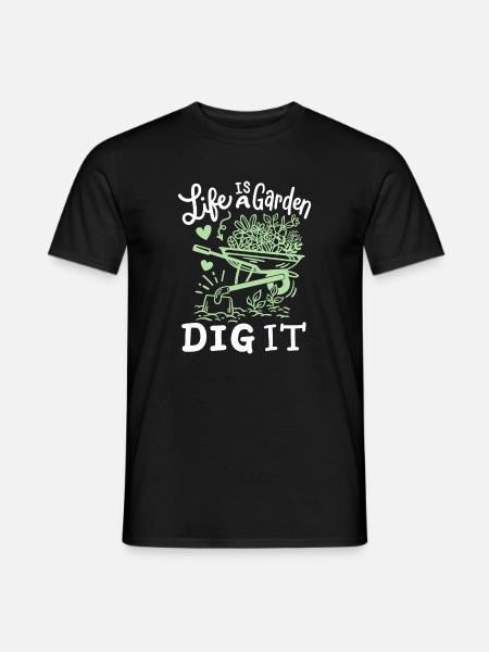 Garten Gartenarbeit - Männer T-Shirt - Schwarz