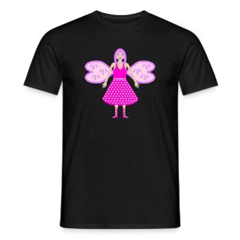 Fantasy Flower Fairy Foxglove Digitalia - Men's T-Shirt - black - Front - AI Model Male 178 light (178cm)