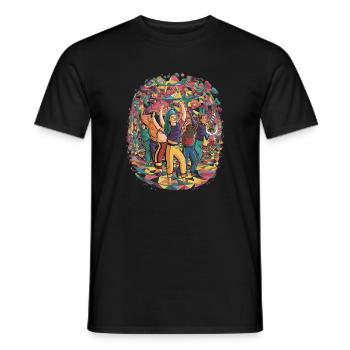 Fête de la Diverité Chromatique - T-shirt homme - noir - Devant - AI Model Male 178 light (178cm)