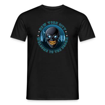 New York Gangster - T-shirt homme - noir - Devant - AI Model Male 178 light (178cm)