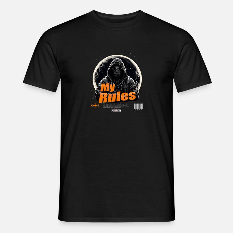 My Rules - Männer T-Shirt - Schwarz