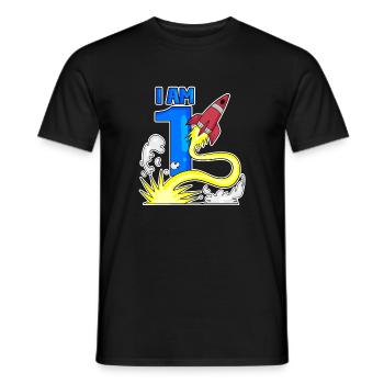 1 Jahre Geburtstag Junge Geschenk - Männer T-Shirt - Schwarz - Vorne - AI Model Male 178 light (178cm)