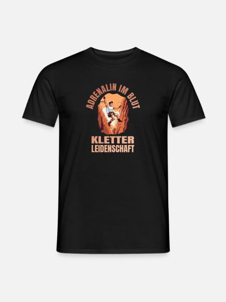 Adrenalin im Blut - Männer T-Shirt - Schwarz