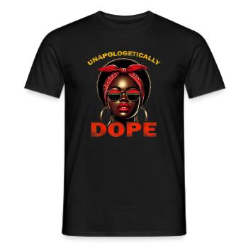 Unapologetically Juneteenth Women Black History - Men's T-Shirt - black - Front - AI Model Male 178 light (178cm)