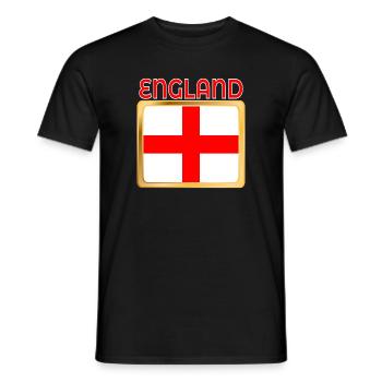 ENGLAND UNITED KINGDOM - Men's T-Shirt - black - Front - AI Model Male 178 light (178cm)