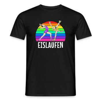 Schifahrer Eislaufen Eishockey Wintersport Kalt - Männer T-Shirt - Schwarz - Vorne - AI Model Male 178 light (178cm)