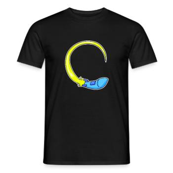 Rocket motif - Men's T-Shirt - black - Front - AI Model Male 178 light (178cm)