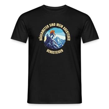 Höhenmeter sind mein Abenteuer - Männer T-Shirt - Schwarz - Vorne - AI Model Male 178 light (178cm)