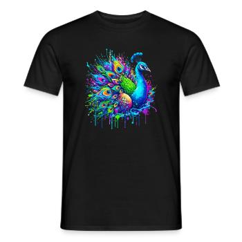 Paon - T-shirt homme - noir - Devant - AI Model Male 178 light (178cm)