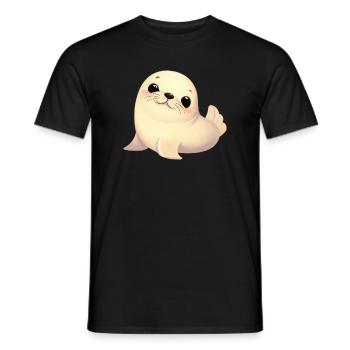 Seal - Men's T-Shirt - black - Front - AI Model Male 178 light (178cm)