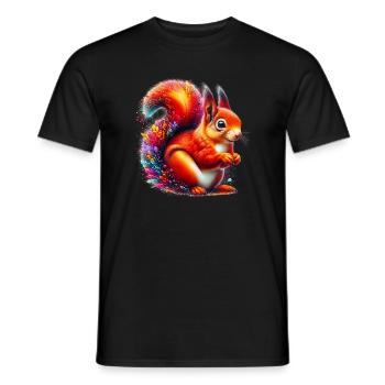 Squirrel - Men's T-Shirt - black - Front - AI Model Male 178 light (178cm)