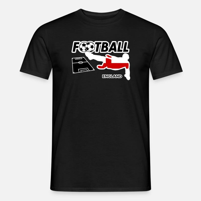 Febbre del calcio Inghilterra - T-shirt uomo - nero