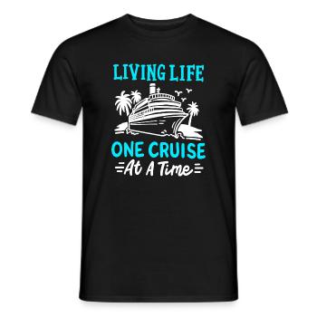 Kreuzfahrt Kreuzfahrtschiff Urlaub - Männer T-Shirt - Schwarz - Vorne - AI Model Male 178 light (178cm)