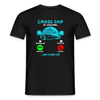 Kreuzfahrt Sommerurlaub - Männer T-Shirt - Schwarz - Vorne - AI Model Male 178 light (178cm)