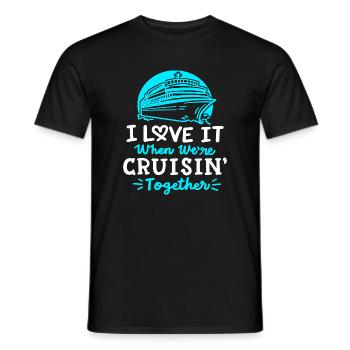 Kreuzfahrturlaub für Paare - Männer T-Shirt - Schwarz - Vorne - AI Model Male 178 light (178cm)