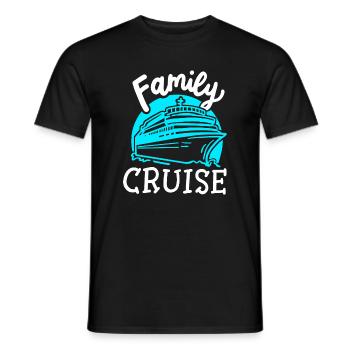 Familie Kreuzfahrt Kreuzfahrtschiff - Männer T-Shirt - Schwarz - Vorne - AI Model Male 178 light (178cm)