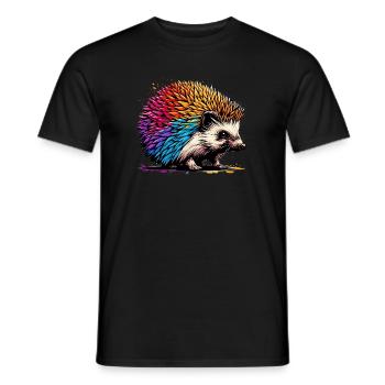 Hérisson - T-shirt homme - noir - Devant - AI Model Male 178 light (178cm)