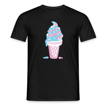 Eis Eiscreme - Männer T-Shirt - Schwarz - Vorne - AI Model Male 178 light (178cm)