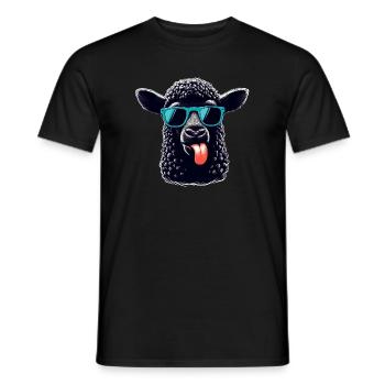 Black Sheep - Men's T-Shirt - black - Front - AI Model Male 178 light (178cm)