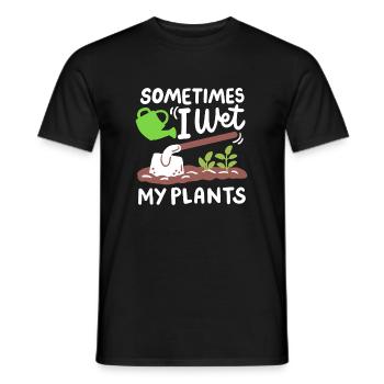 Garten Gartenarbeit Gießkanne - Männer T-Shirt - Schwarz - Vorne - AI Model Male 178 light (178cm)