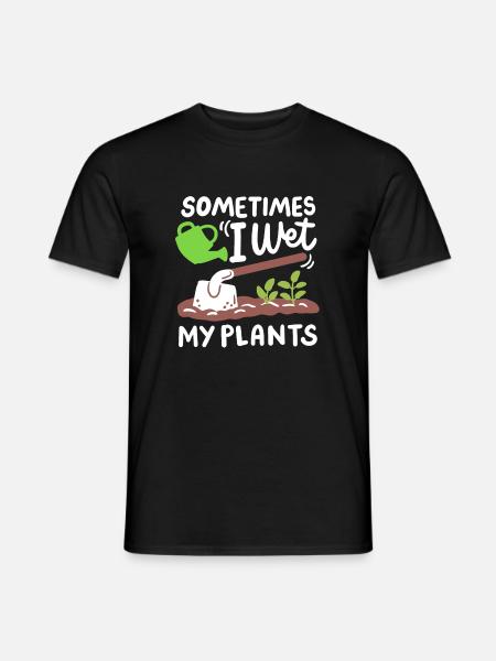Garten Gartenarbeit Gießkanne - Männer T-Shirt - Schwarz