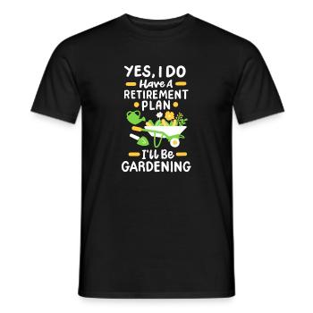 Garten Gartenarbeit Pflanzen - Männer T-Shirt - Schwarz - Vorne - AI Model Male 178 light (178cm)