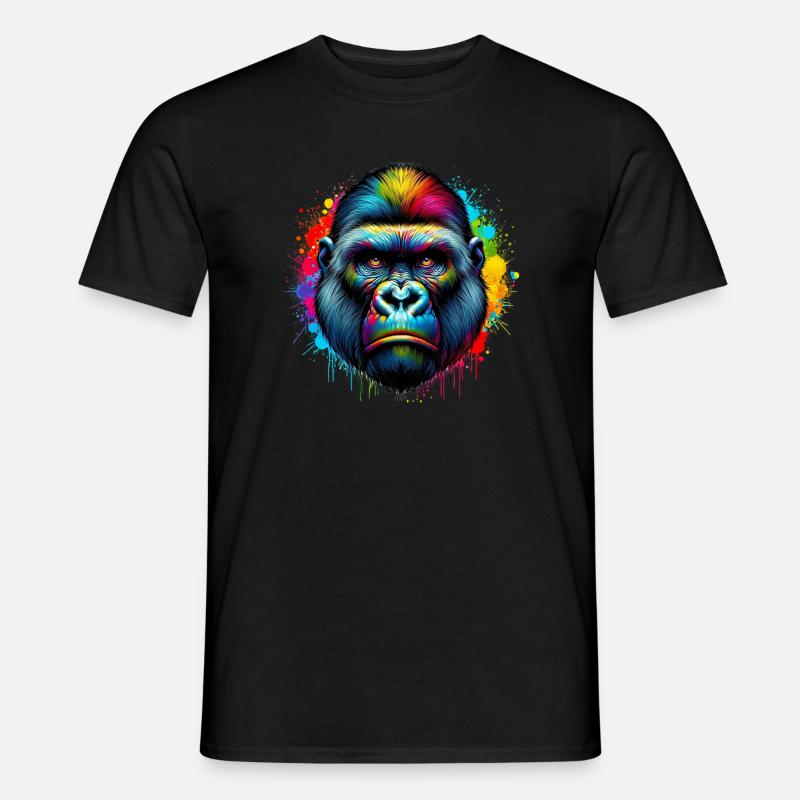 Gorilla - Männer T-Shirt - Schwarz