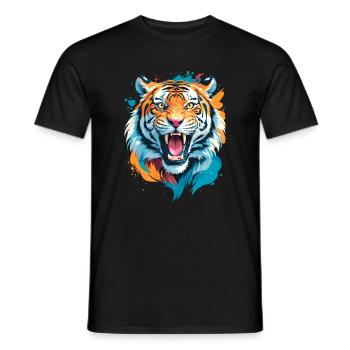 Nepal Tiger - T-shirt homme - noir - Devant - AI Model Male 178 light (178cm)