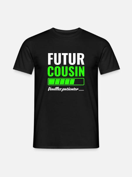 Future cousin please wait - Men's T-Shirt - black