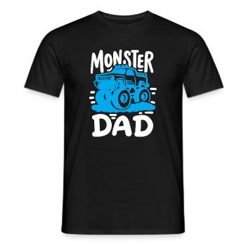 Monstertruck Vater - Männer T-Shirt - Schwarz - Vorne - AI Model Male 178 light (178cm)