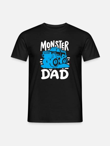 Monstertruck Vater - Männer T-Shirt - Schwarz