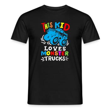 Monstertrucks für Kinder - Männer T-Shirt - Schwarz - Vorne - AI Model Male 178 light (178cm)