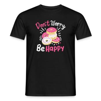 Donut inspirierend - Männer T-Shirt - Schwarz - Vorne - AI Model Male 178 light (178cm)