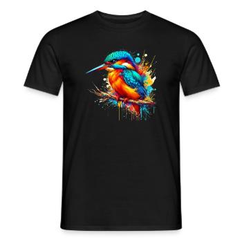 Kingfisher - Men's T-Shirt - black - Front - AI Model Male 178 light (178cm)
