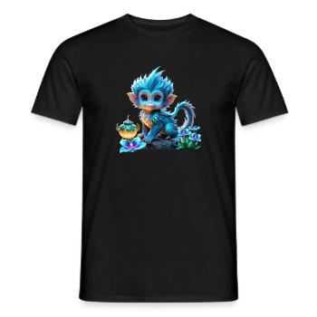 La jolie combinaison fantaisie - T-shirt homme - noir - Devant - AI Model Male 178 light (178cm)