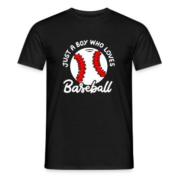 Baseball Baseballspieler - Männer T-Shirt - Schwarz - Vorne - AI Model Male 178 light (178cm)