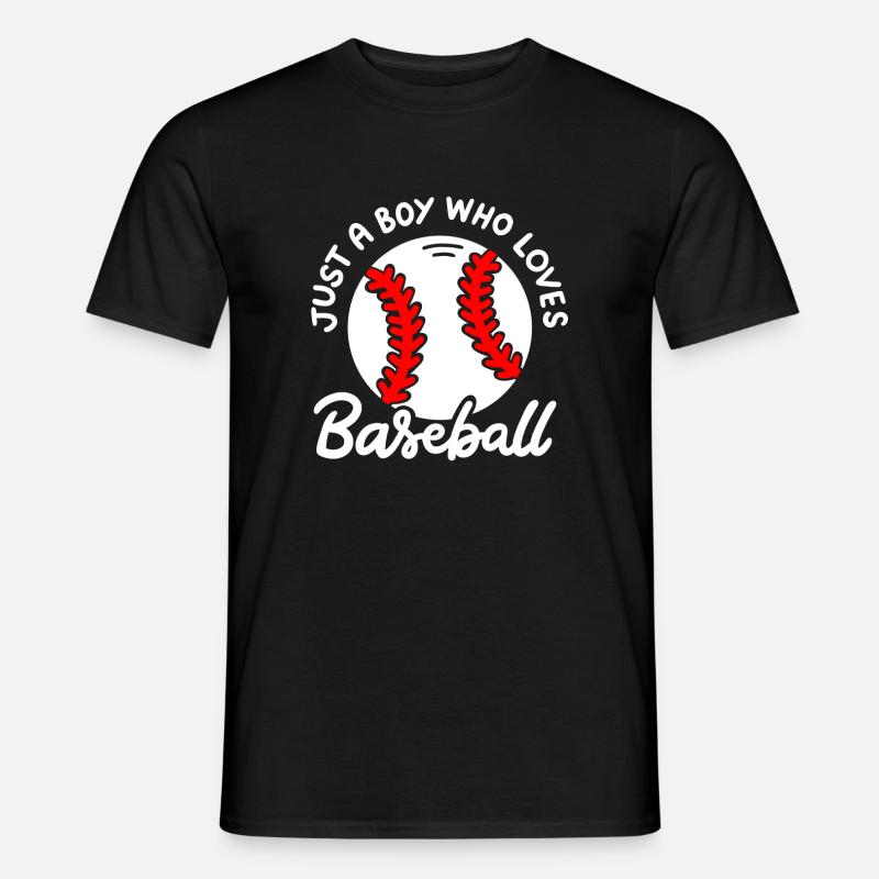 Baseball Baseballspieler - Männer T-Shirt - Schwarz