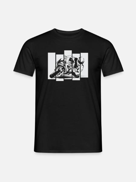 Moto de course moto piste de course symbole vélo de course - T-shirt homme - noir