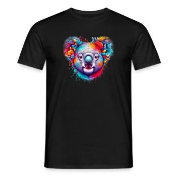Koala - Men's T-Shirt - black - Front - AI Model Male 178 light (178cm)